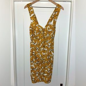 FARM Rio Spotted Bananas Linen Dress